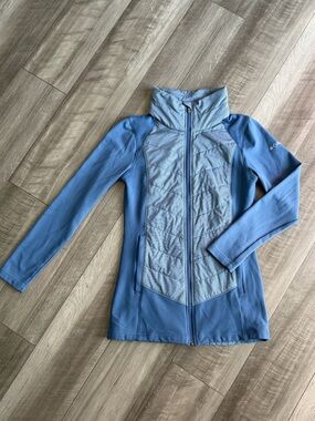 Columbia Full Zip Lightweight Activewear Jacket Women’s Blue Gray Size S Outdoor